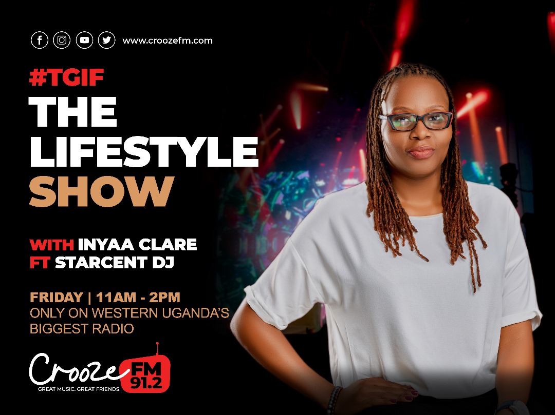912CroozeFM's tweet image. Great vibes. Great beats. Great company.
Jam with @starcentdj 😎&amp;amp; @Inyaaclare 🥰on #CFMLifestyle

Stream🌏croozefm.com/stream 

#TGIF Darlings
#CroozeFM 
#Mbarara