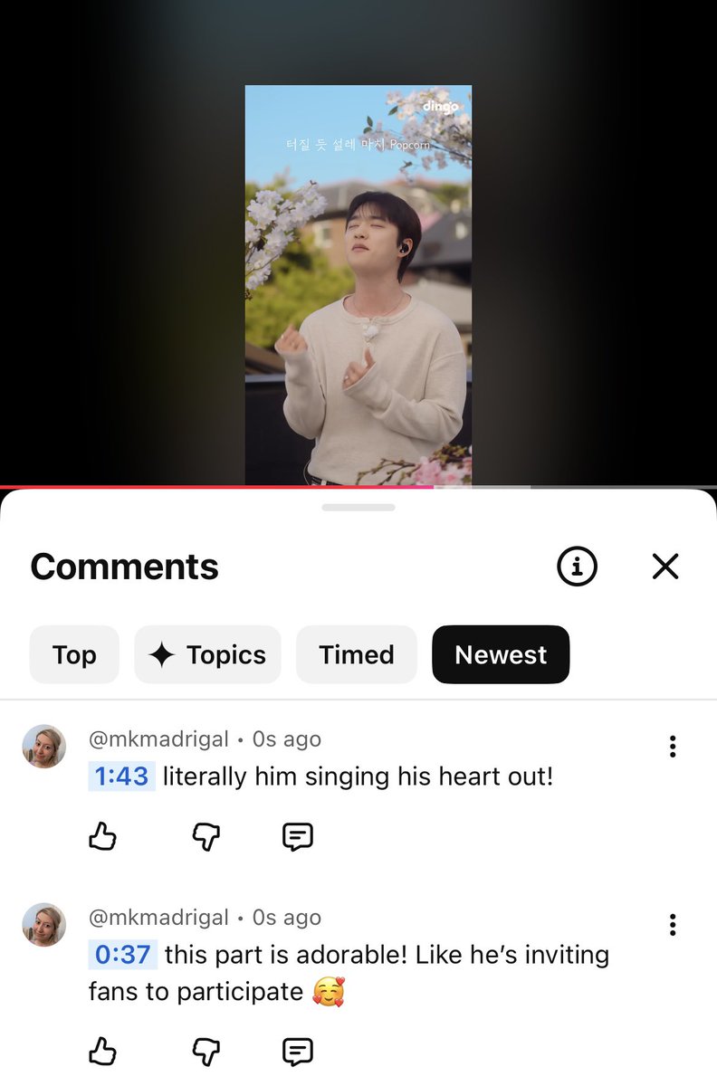 Just from his expressions alone, you can tell how much he loves this song, its meaning, and his fans 🥹🫶🏽 you can also visibly see how much he loves singing 🥹

#도경수 #DOHKYUNGSOO
#Popcorn #팝콘
#팝콘_세로라이브