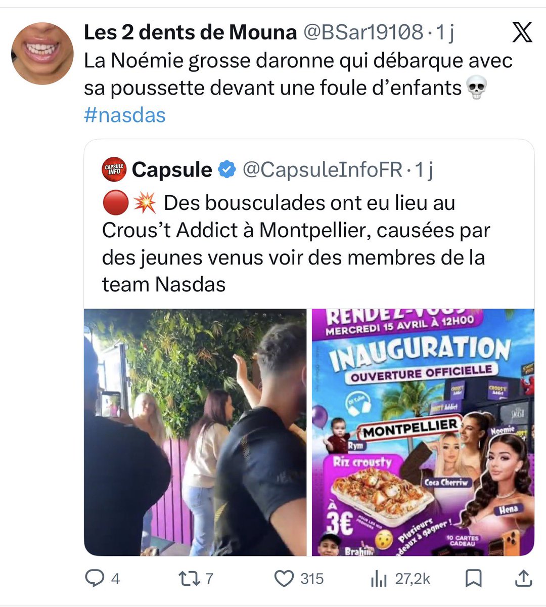 SmiteQphira's tweet photo. @BSar19108 C’est quand même culotté ta mère la reine des putes https://t.co/5BocYLiDvF