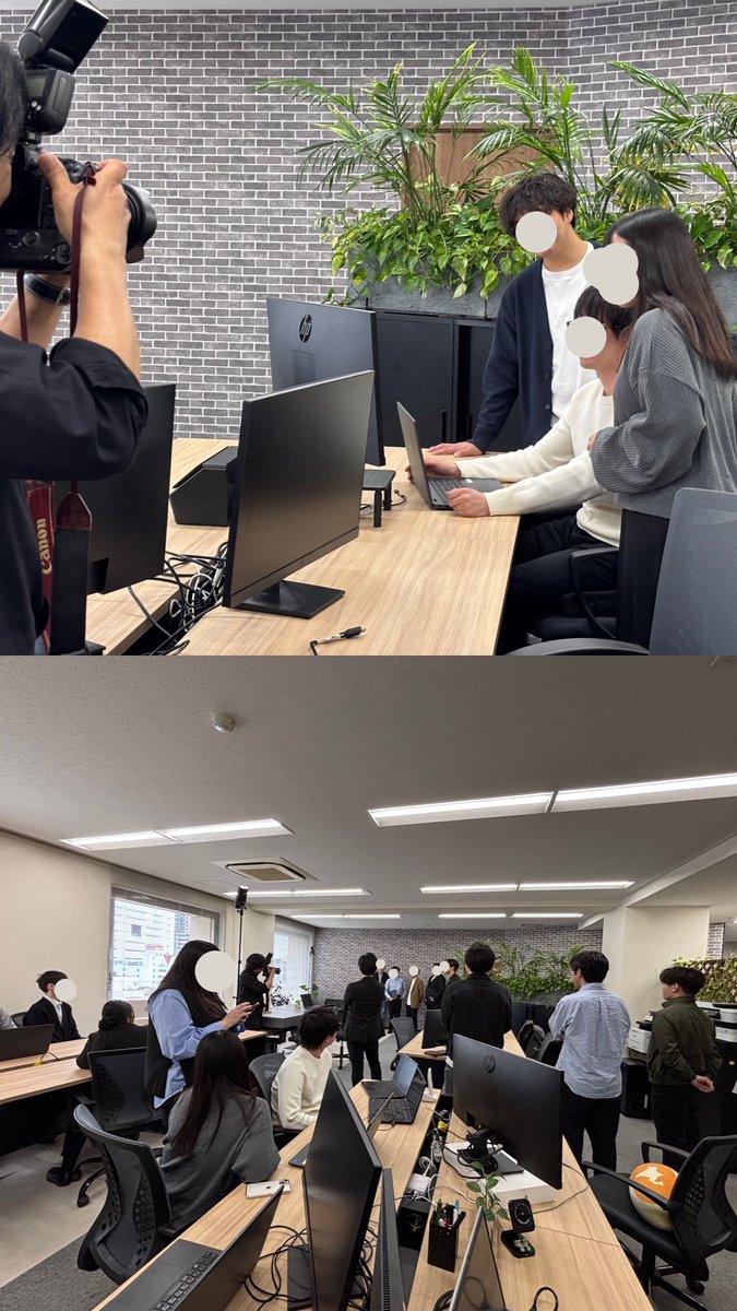 求人用に撮影をしてもらいました！慣れない撮影に緊張しつつも無事終了〜！仕上がりが楽しみです✨