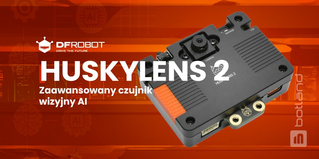 🤖 Chcesz dodać opcję rozpoznawania obrazu do projektu? HUSKYLENS 2 zrobi to lokalnie, na urządzeniu wielkości pudełka zapałek! 💡

Ponad 20 gotowych modeli, możliwość wgrania własnych sieci YOLO, dotykowy ekran IPS i wymienny moduł kamery 🤩

Sprawdź! ➡️ link.botland.com.pl/kamera-ai-husk…