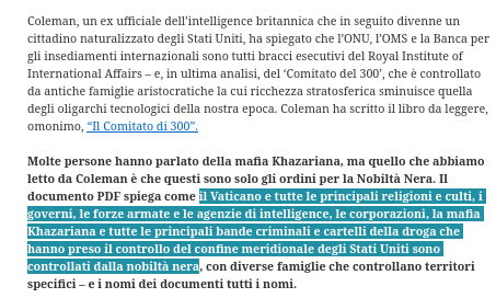 Pixty3's tweet image. #Meloni #governoMeloni (#FDI= #PD = #ForzaItalia =#ItaliaViva= #M5S =#Lega = #azione  ...)= SERVI/COMPLICI/"UTILI IDIOTI"

"La NOBILTÀ NERA è la base del SINDACATO CRIMINALE GLOBALE che controlla questo pianeta"

stateofthenation.co/?p=227746

worldcrimesyndicate.blogspot.com/2020/03/new-wo…