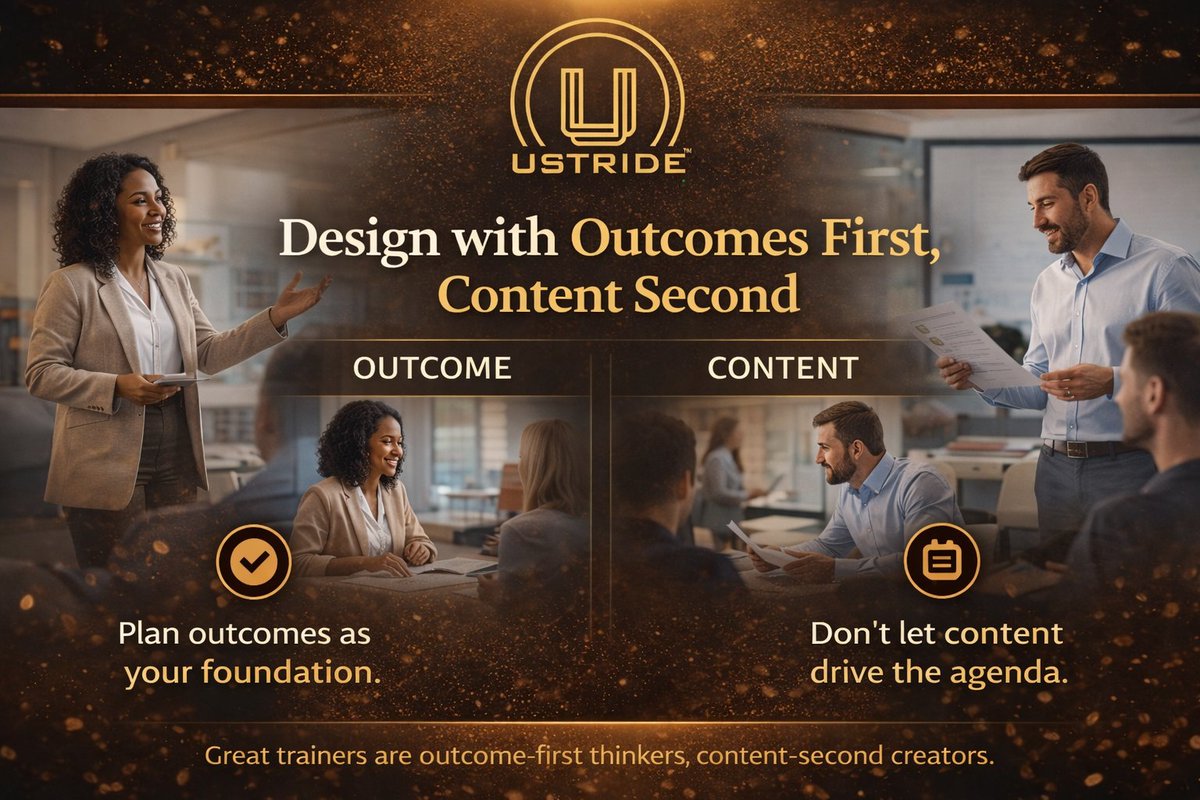 ustridetraining's tweet image. Most trainers deliver content.
Few create transformation.

#TrainTheTrainer #CorporateTraining #LearningAndDevelopment #LeadershipDevelopment #AdultLearning #InstructionalDesign #TrainerLife #HRCommunity #WorkplaceLearning #Ustride #elvinapinto