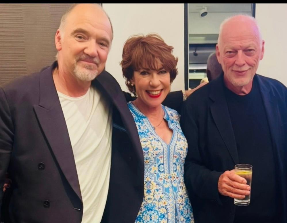 KathyLette's tweet photo. Wandering around an exhibition of Polly Samson’s intimate, touching & tender photos of David Gilmour & family afforded me the chance to use my favourite phrase – “You’re so well hung!” Her beautiful work is at the Leica Gallery till May 7th. @davidgilmour @PollySamson #GuyPratt https://t.co/mww1CYwfFo