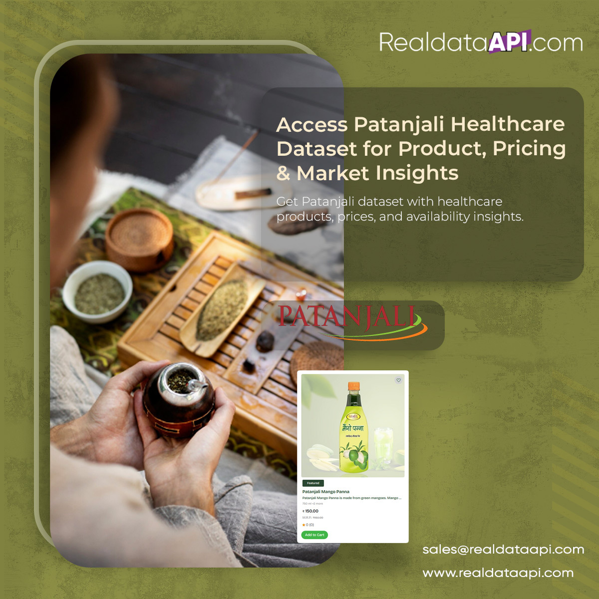 realdatascrape's tweet image. 💊 #HealthcareData – Unlock Patanjali Pharma &amp;amp; Healthcare Insights with Data Extraction 📊

👉 Explore More &amp;gt;&amp;gt;&amp;gt; realdataapi.com/patanjali-heal…
📩 Contact us: sales@realdataapi.com

#FMCGData #MarketResearch #DataDriven #WebScraping #DataExtraction #RealTimeData #India #USA #RealDataAPI