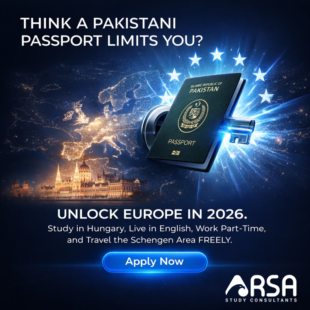 ArsaAdvisers's tweet photo. Dreaming of European education?
Hungary admissions for Sept 2026 are open.
Apply today. 📷 0334-4279527 | 📷 https://t.co/m5O15JYxCh https://t.co/D3T5pf7qAb