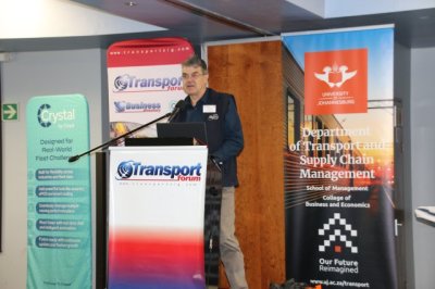 RoadFreightSA's tweet photo. Our CEO, Gavin Kelly, took the stage at the Transport Forum yesterday, presenting on “Safety &amp; Security” — a critical conversation shaping the future of our industry. 🚛🔒 https://t.co/ahGWiuvuc4
