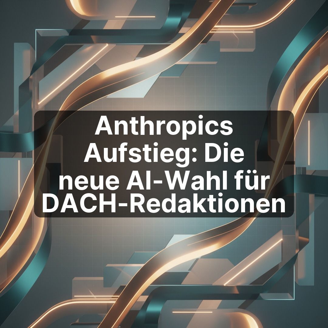 AicoO's tweet image. Stell dir vor: dein Newsroom produziert morgen früh 40 % mehr Artikel – mit derselben Redaktion. Anthropic überholt OpenAI erstmals beim Umsatz ($30 Mrd. ARR). Für Content-Teams im DACH-Raum ist das ein klares Signal, welche AI-Plattform...

#AIMedia #DigitalPublishing #DACH