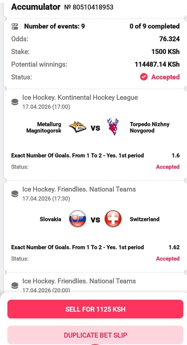 Simba_tips's tweet image. 🟢ICE HOCKEY 🏒 
📍 Pin this market 
♻️Exploring more markets💣 
🎯76 Odds 
Grab Friday deposit bonus (300$)
        Register here‼️‼️‼️‼️
REG📲📲 db-bet.co/DBO_
#Promocode 👉DBO 
#Boookingcode👉A9EB2
DownloadApp📲📲 db-bet.co/DBO_App_
      
     #SUCCESS💰💰💰