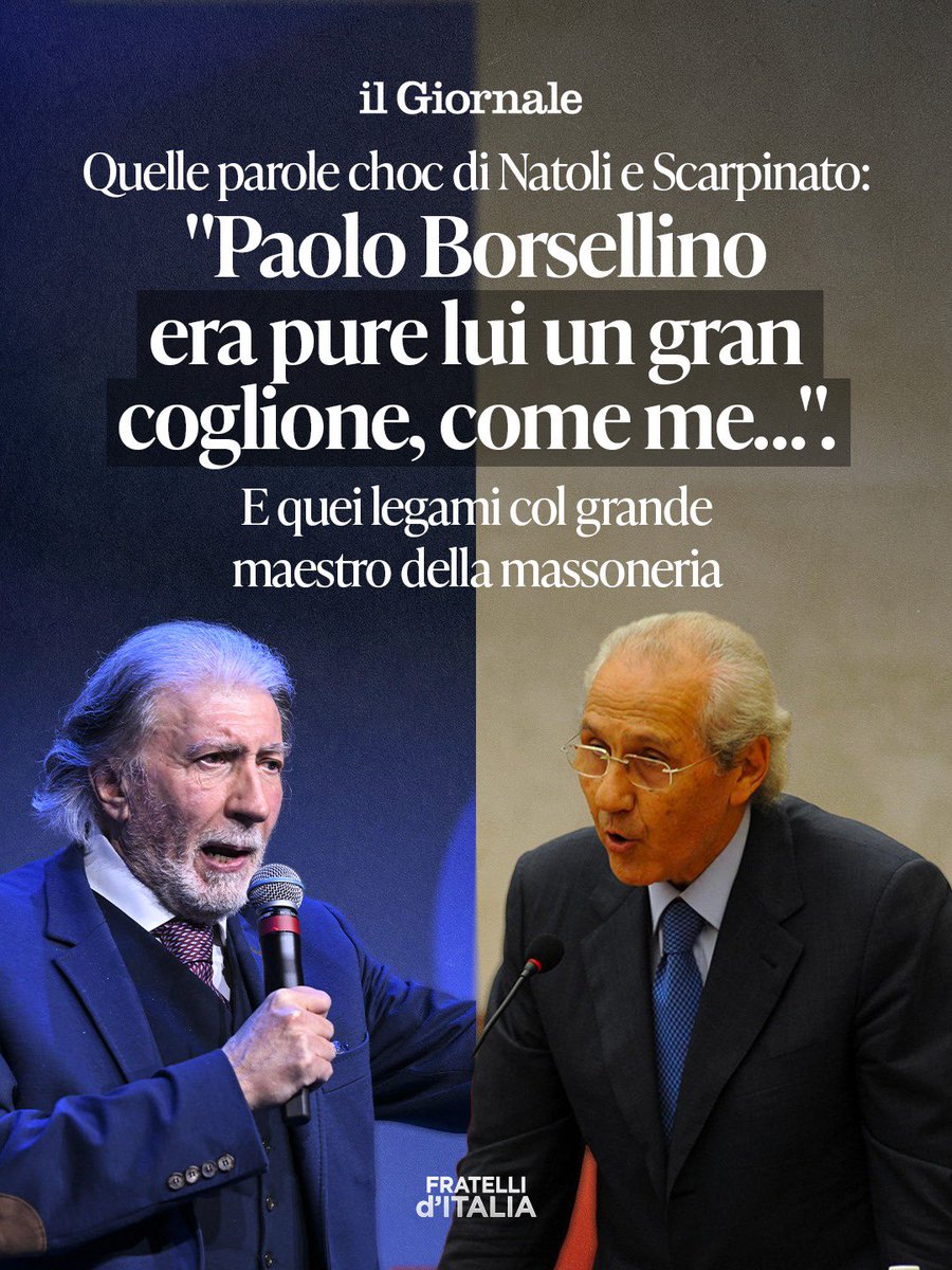 Le intercettazioni pubblicate da Il Giornale riportano all’attenzione pubblica una vicenda che coinvolge l’ex magistrato e attuale senatore M5S Roberto Scarpinato e l’ex pm Gioacchino Natoli.

Per questo, una presa di posizione chiara da parte di Schlein e Conte è inevitabile.