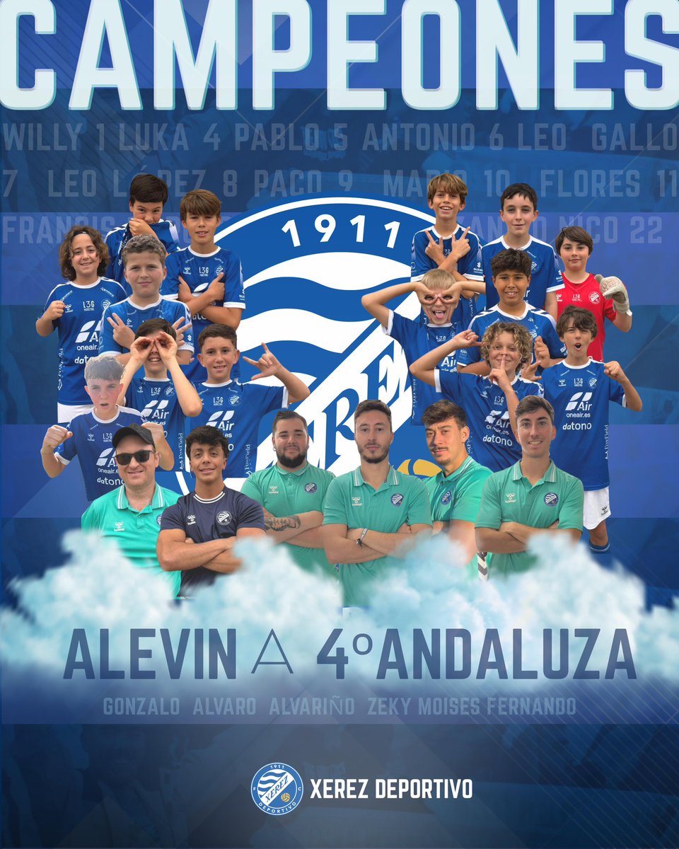 💙🏆 ¡¡CAMPEONES!!

El Alevín A de 4ª Andaluza ya es campeón de liga matemáticamente.

👏🏼 Enhorabuena equipo.

#CanteraXDFC