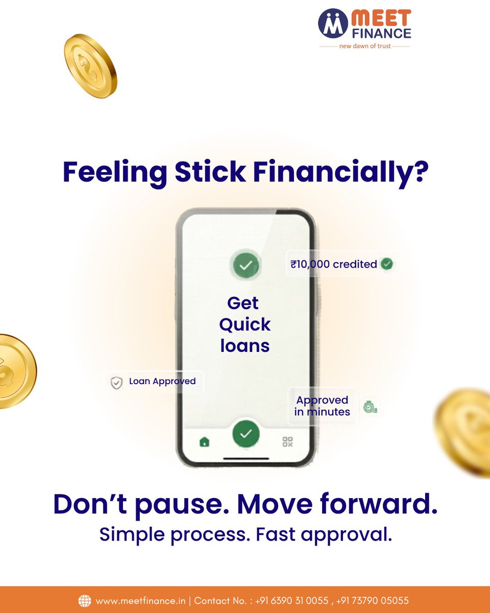 meetfinpvtltd's tweet image. Sometimes money stress hits unexpectedly.
What matters is how quickly you respond.

📞 Contact us today to apply!

#PersonalLoan #EasyEMI #FinancialSupport #LoanSolutions #mfpl #meetfinance