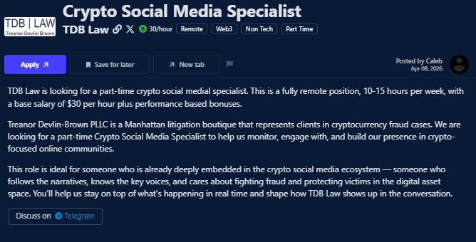 Ongoing hiring 

Check the link below if yoy are interested

api.cryptojobslist.com/jobs/crypto-so…

#cryptojobs #remotejobs #remotework #workfromhome