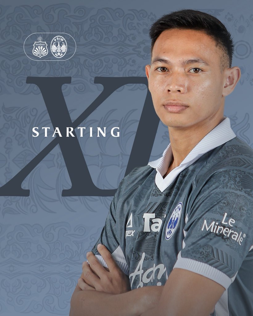 PSIMJOGJA's tweet image. Starting XI is set. Time to give everything for the badge💙

#PSIMJogja
#StrongerThanEver
#MataramDay