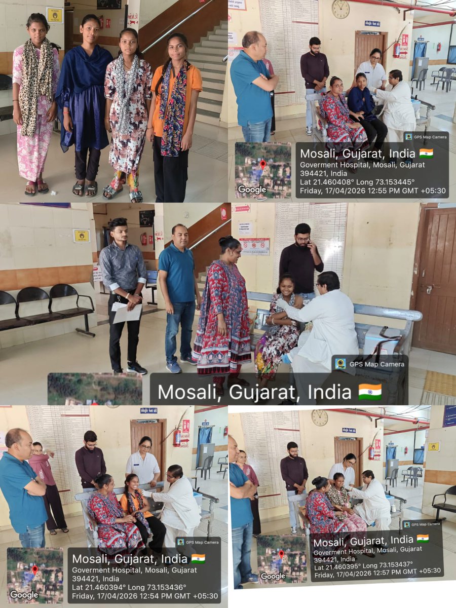સર્વાઇકલ કેન્સર થી રક્ષણ માટે HPV રસી CHC ખાતે મુકાવી દીકરીએ ગામ ની તમામ દીકરીઓને  પ્રેરણા આપી અને બીજા મિત્રોને રસી મૂકાવવા જાગૃત કર્યા. THO Sir તેમજ સમગ્ર સ્ટાફનો આભાર વ્યક્ત કર્યો #HPVVaccine #hpvvaccination #SAVELIFE #Cervicalcancer
<a href="/SURAT_DDO1/">DDO SURAT</a>
<a href="/CDHOSURAT/">CDHO Surat</a>
<a href="/MoHFW_GUJARAT/">Ministry of Health</a>