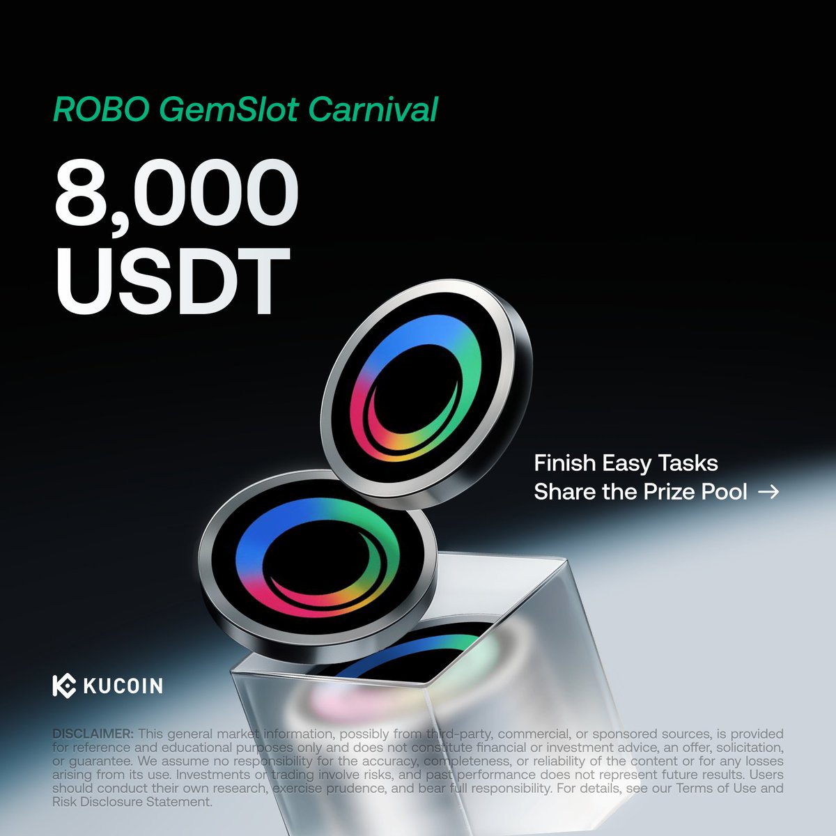 kucoincom's tweet image. 🚀 KuCoin GemSlot campaign is live with @FabricFND 

Finish Easy Tasks to Share a 8,000 USDT Prize Pool with ROBO GemSlot Carnival!

Details: kucoin.com/announcement/e…

👉 Follow @kucoincom on X or join our Discord to stay updated. #KuCoin #KuCoinGemSlot #ROBO