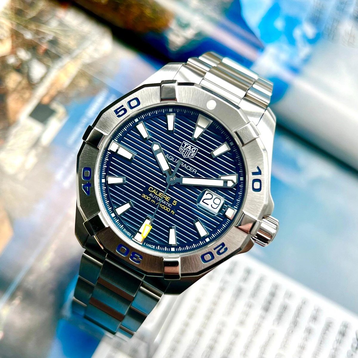 Fuquanmhgj's tweet image. #TAG Heuer# Series: Aquaracer Series Model: WAY2012.BA0927. Material: Stainless steel Crystal: Sapphire crystal Case back: Solid clasp: Folding clasp Case diameter: 43mm Movement type: Automatic mechanical movement