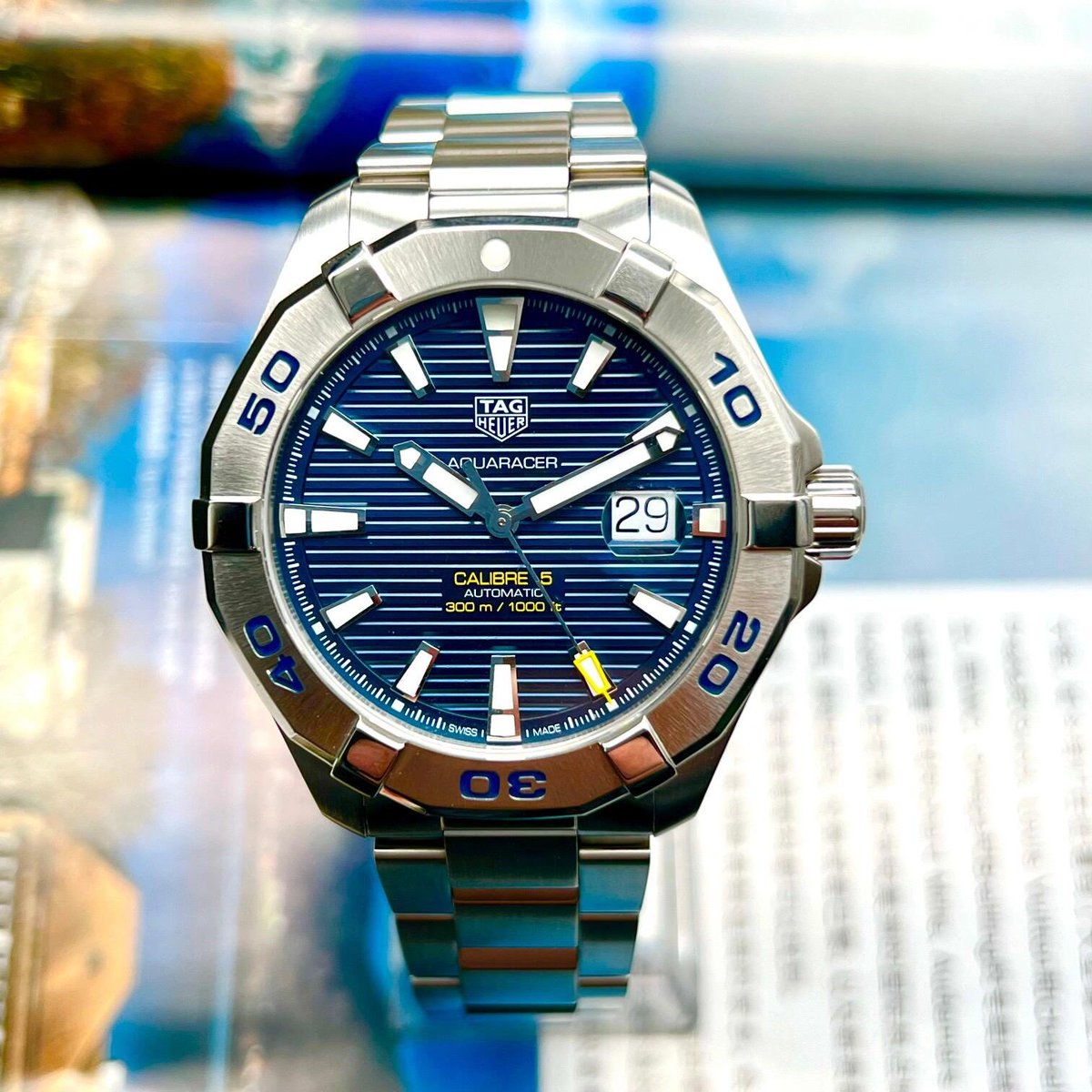 Fuquanmhgj's tweet image. #TAG Heuer# Series: Aquaracer Series Model: WAY2012.BA0927. Material: Stainless steel Crystal: Sapphire crystal Case back: Solid clasp: Folding clasp Case diameter: 43mm Movement type: Automatic mechanical movement