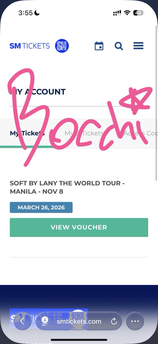 Ticket Bocchi tweet media