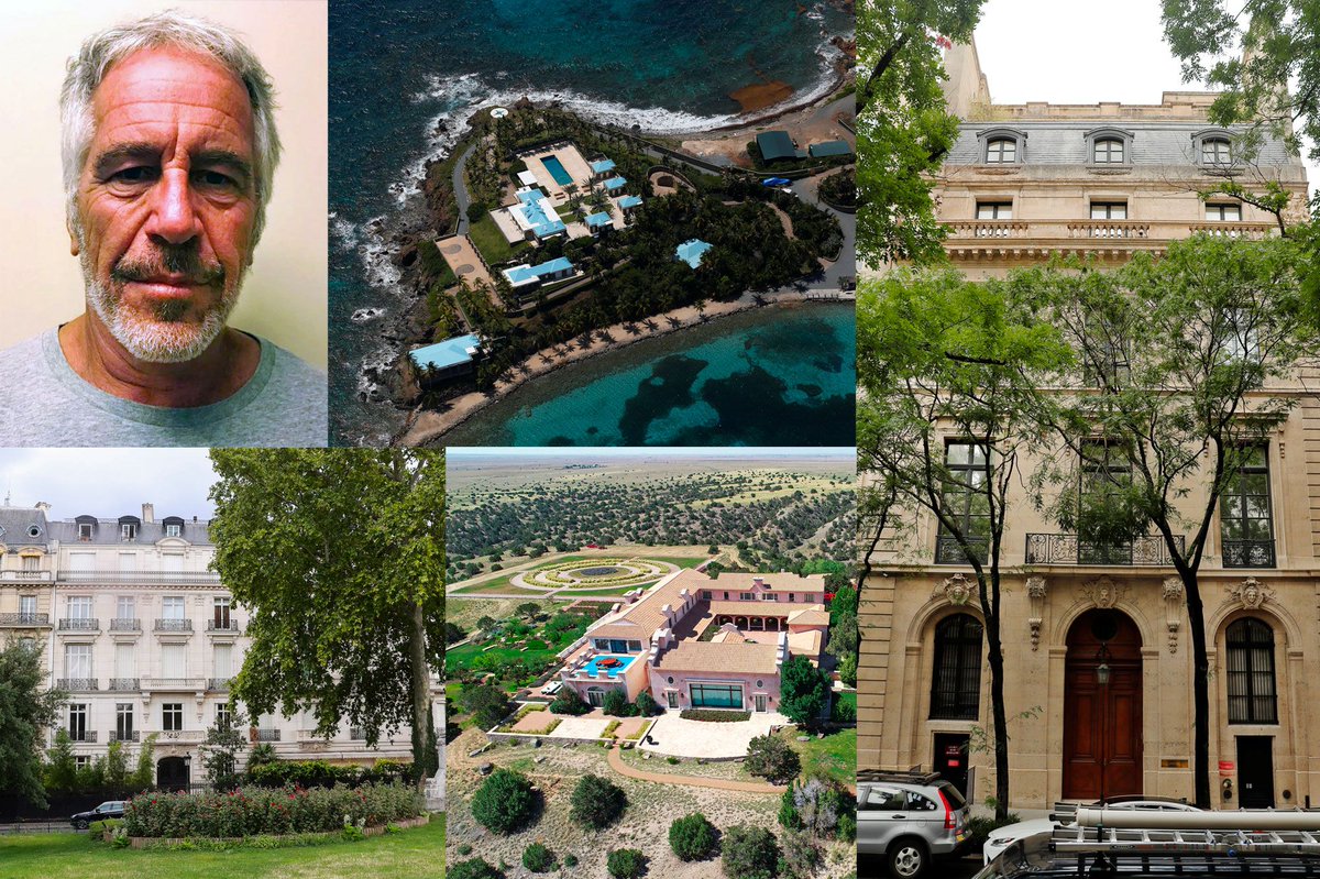 gabriel_draghi's tweet image. #EpsteinFiles Virginia Giuffre a décrit un réseau qui déplaçait des jeunes filles entre les propriétés d'#Epstein à New York, Palm Beach, Nouveau-Mexique et les îles Vierges (+ Paris). Chaque lieu avait une fonction précise. Le FBI a confirmé qu'elle s'était rendue sur 4 sites.