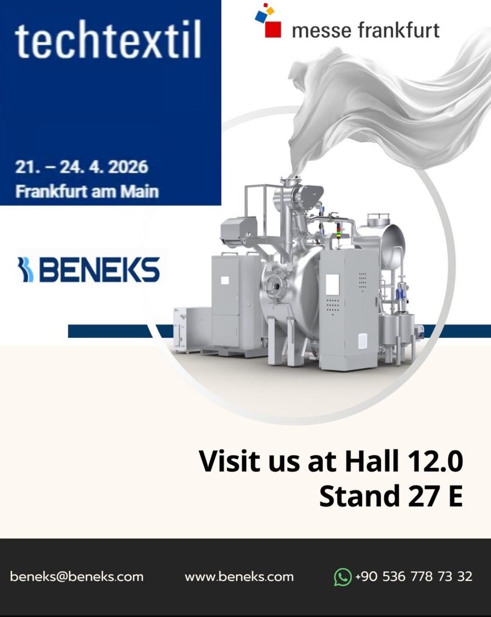 BeneksM's tweet photo. Beneks at Techtextil 2026 – Frankfurt! https://t.co/m5BWbTiTj8