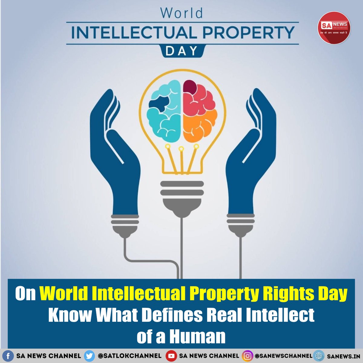 SatlokChannel's tweet photo. World Intellectual Property Day 2026 highlights IP and Sports: Ready, Set, Innovate. The theme shows how patents, trademarks, copyrights, and designs shape modern sports through technology, branding, broadcasting, and fan engagement. Global events, campaigns, and competitions led by WIPO emphasise innovation, creativity, and protection of ideas across athletics and esports. From performance equipment to digital experiences, intellectual property strengthens economic value and global reach, connecting athletes, creators, and audiences worldwide through structured rights systems and evolving innovation ecosystems: https://t.co/YDLQQM8yM0

#WorldIPDay #IPandSports #Innovation #SportsTech #WIPO