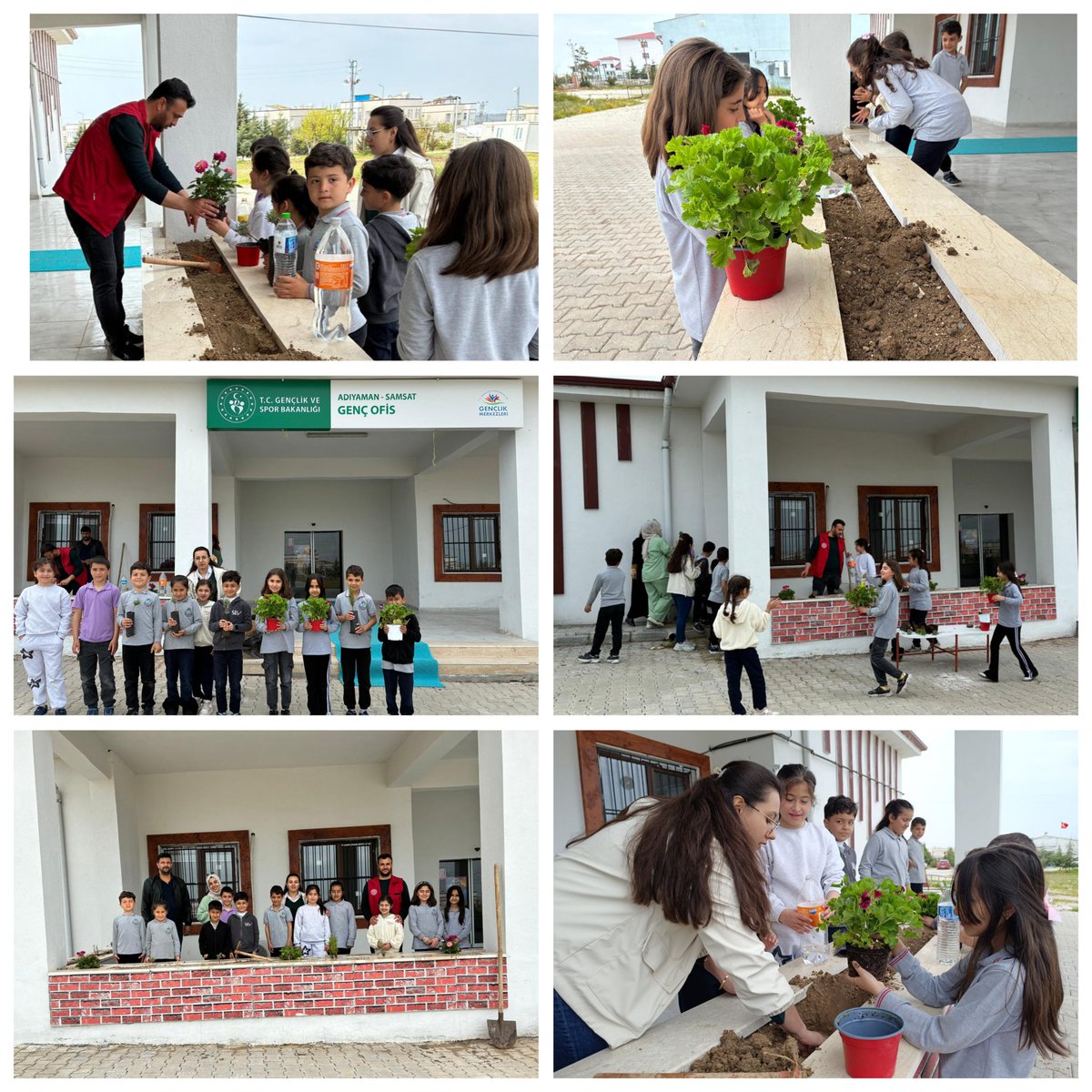 GSB_SamsatGM's tweet photo. 🌼 Küçük Eller, Büyük Dokunuşlar 🌱
Bugün çocuklarımızla birlikte toprağa umut ektik, sevgiyle can suyu verdik.
Her bir minik fidan, onların kalbinde merhamet,sevgi ve sorumluluk duygusunu büyütüyor.
#DoğaSevgisi #MinikEller #GeleceğeNefes #ÇiçekEkimi https://t.co/smWJj2ibSa