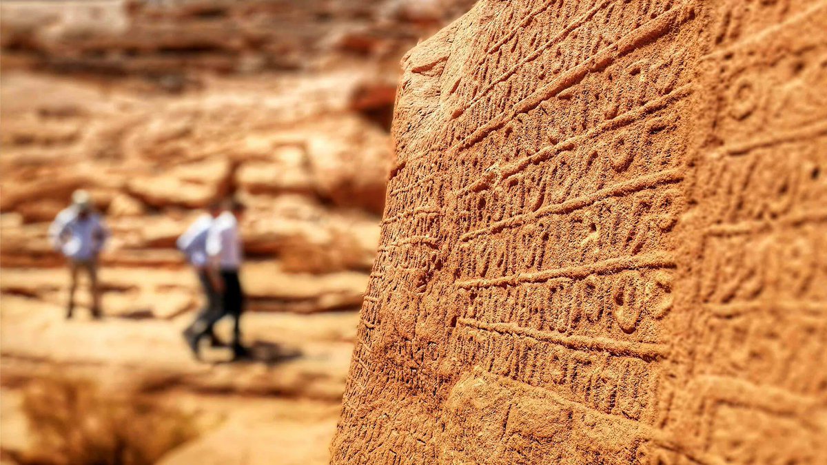 Princess_70s's tweet photo. The ancient Nabataean city of AlUla reveals thousands of years of human history, with stunning rock-cut tombs and inscriptions that tell stories of trade, culture, and survival in the Arabian desert.
#AlUla #History #SaudiArabia https://t.co/1ZEqpGWTqA