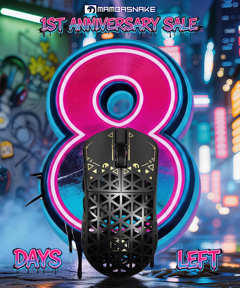 MAMBASNAKEEU's tweet photo. MAMBASNAKE 1st Anniversary – Only 8 Days Left! 

Don’t miss out on this insane deal 👇

MAMBASNAKE M5 Ultra Carbon Fiber Mouse

🔥 Was $87.99 – Now only $57.99!

The anniversary countdown is on. Grab yours before it’s gone!

#MAMBASNAKE #AnniversaryDeal https://t.co/tUV26eBU5H