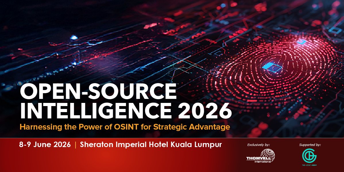 csa2o27's tweet photo. #OSINT 2026 Kuala Lumpur:

📅: 8-9 June 2026
📍: Sheraton Imperial Hotel Kuala Lumpur
☎: +603 22606500 | +6019 2664982 https://t.co/uFrY7CMvVx