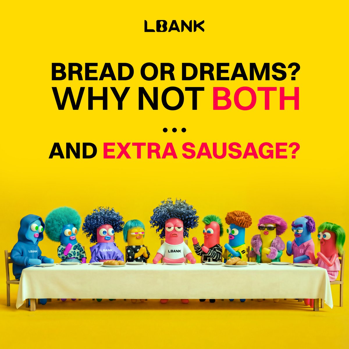 LBank_Exchange's tweet image. some trade for survival
some trade for dreams

some just came for the vibes 🌭👇
lbank.com/event-new/nobo…

#LBank #LBankxNobodySausage