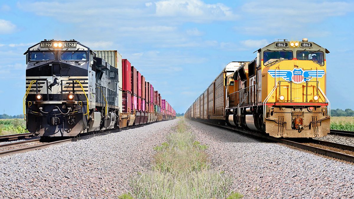 WorldCargoNews's tweet image. ⚫ EXCLUSIVE 🔴 If the proposed merger between Union Pacific and Norfolk Southern goes ahead, the railroads plan to expand seven existing #intermodal terminals: tinyurl.com/5emu2cm2 
@UnionPacific @nscorp 
#RailFreight #RailMerger #Logistics #SupplyChain #WorldCargoNews