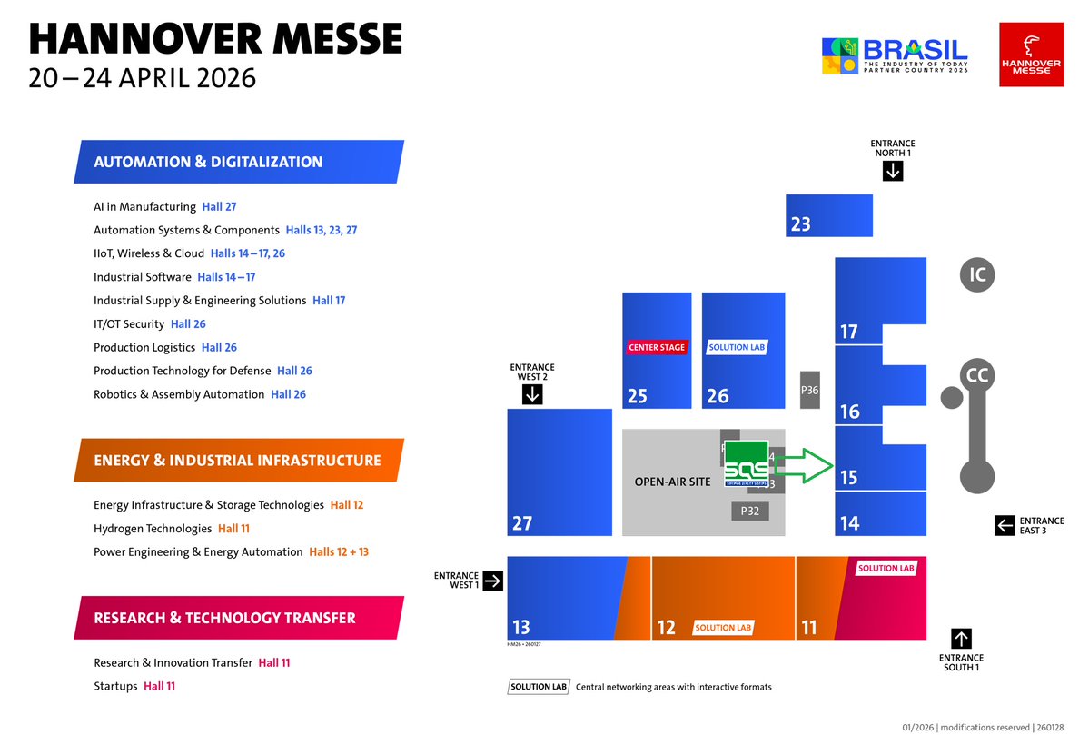 sqsspain's tweet image. We’ll be at #HannoverMesse (20–24 April) 🚀

At @sqsspain , we ensure #software works in real-world, complex environments, focused on #testing, #interoperability &amp;amp; #cybersecurity for Data Spaces.

📍 Hall 15, Stand B14 (Spain Pavilion)
Let’s connect!👉n9.cl/0vtbb