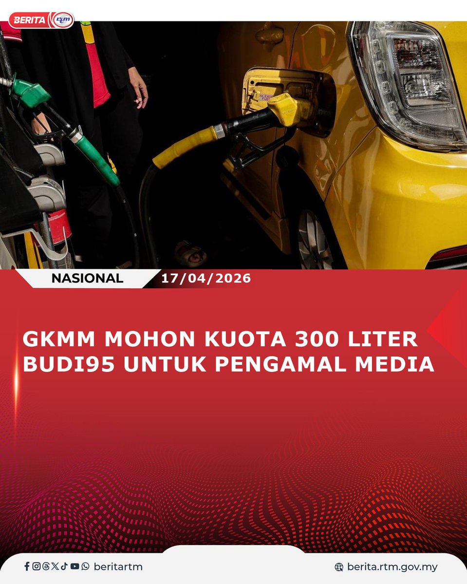 beritartm's tweet image. Penyelarasan kuota BUDI95 kepada 200 liter sebulan mula memberi cabaran besar kepada pengamal media menyempurnakan tugas di lapangan.

berita.rtm.gov.my/nasional/senar…

'Yang sahih di RTM'
#RTM #BeritaRTM #MalaysiaMadani #TaatSetia #BersamaMALAYSIAKU #RancakkanMADANI #MADANIBekerja