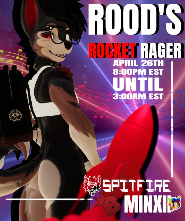 ThatRoodBoy's tweet photo. BIRTHDAY ROCKET RAGER!
Can't wait to see you all there 🚀
Join the group in comments to jam with some amazing DJs, Performers and some Mystery guests!
@BarcusBrown 
@WolfSpitfire 
@TheMinxii_ https://t.co/9crATUO0a5