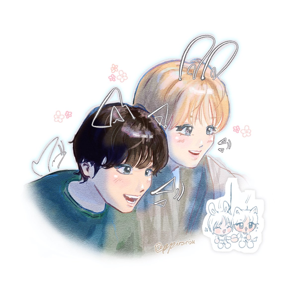 🐰🐺🪂🌁 
#TREASUREfanart #도영 #박정우