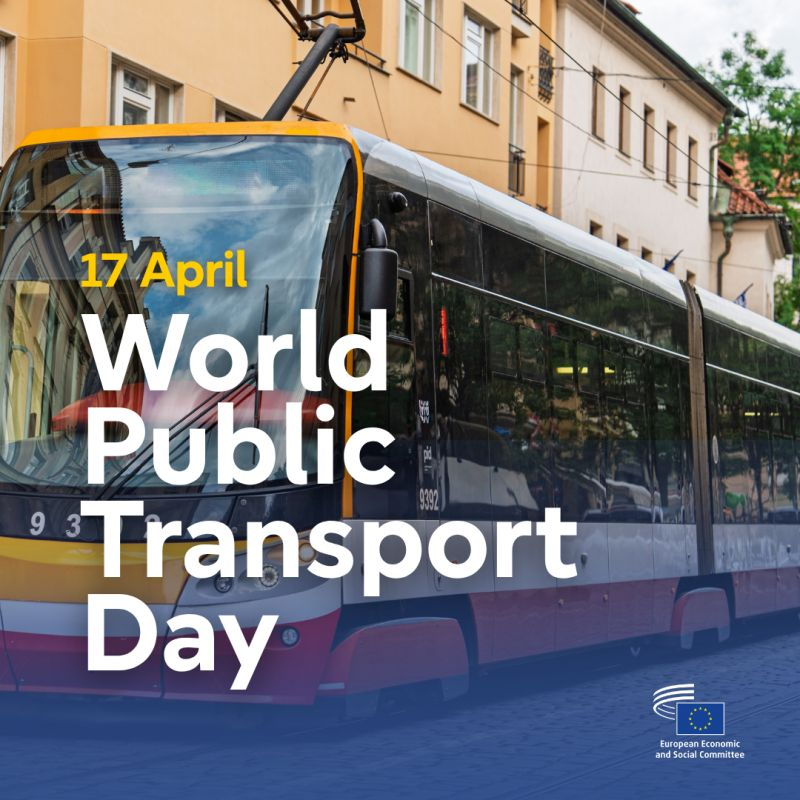 EESC_TEN's tweet image. Today is the first-ever #WorldPublicTransportDay! 🚌🌍 Public transport is key for a green Europe, but to succeed, we need:
✅ Strong political commitment to high-quality mobility services
✅ Fair procurement &amp;amp; good jobs for top-tier transport
#SustainableMobility #EUGreenDeal