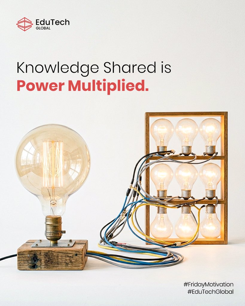 EdutechGlobal's tweet image. In a connected world, learning doesn’t happen in isolation.
When we share knowledge, we create stronger teams, smarter organizations, and empowered communities.

Let’s keep learning and lifting others along the way.

#WisdomWednesday #KnowledgeSharing #EduTechGlobal