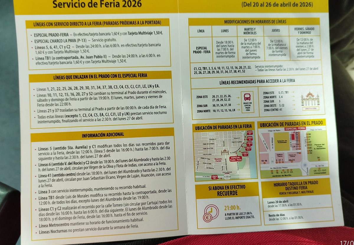 💃Tussam Feria 2026.🕺
Ya disponible en todos los Tussam.
Píllate el tuyo!!