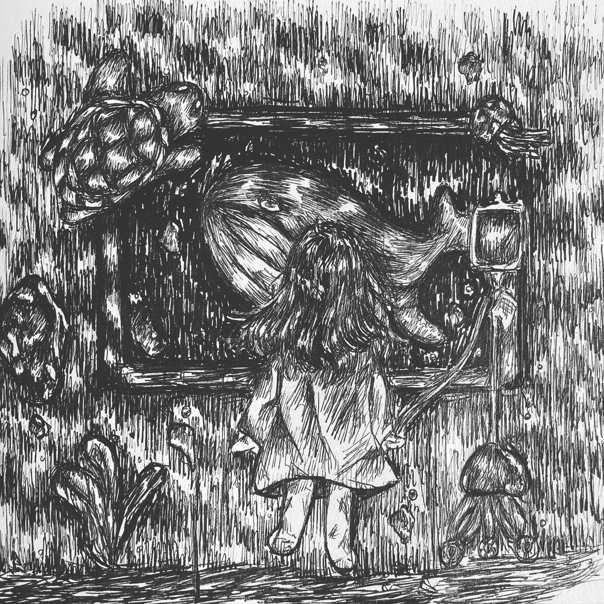 mirinae_sue's tweet image. 고래가 되고 싶었어.
🐳

#whale #drawing #sketchart