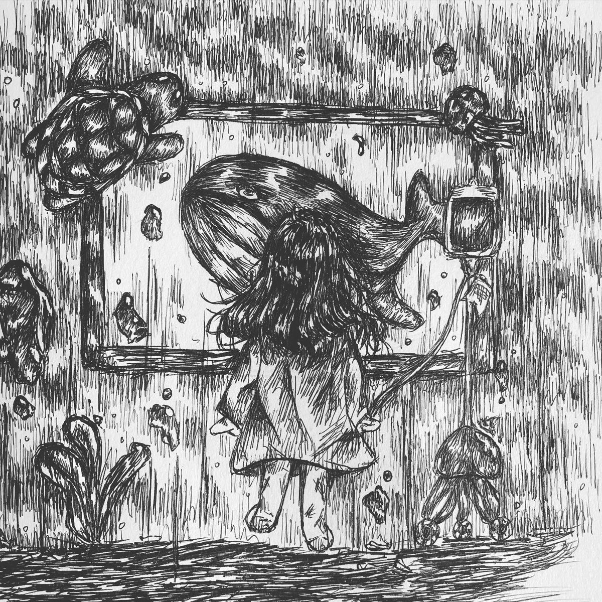 mirinae_sue's tweet image. 고래가 되고 싶었어.
🐳

#whale #drawing #sketchart