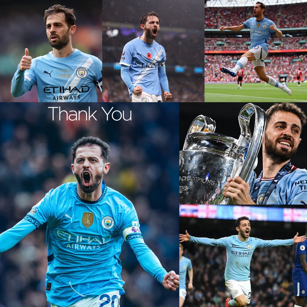 Thank you @mancity 💙 🇵🇹 #ベルナルド・シルバ 退団を正式発表