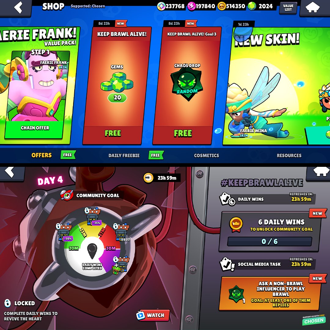 Chosen Network tweet media