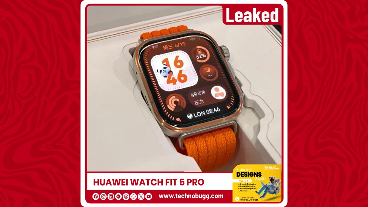 akhiljoseph's tweet image. Huawei Watch Fit 5 Pro Real-life Images Leaked

Read more : technobugg.com/huawei-watch-f…

#Huawei #HuaweiWatchFit5Pro #Breaking #Technobugg #technews