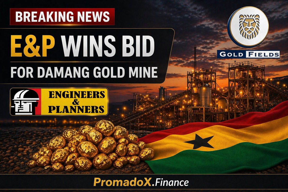 Promado_1's tweet image. E&amp;amp;P has been awarded the Damang mine bid from Gold Fields.
Ownership changes… but the real story will be in how they run it.
Next few quarters will tell.
#Ghana #Mining #Gold #Enginnersandplanners #Goldfields