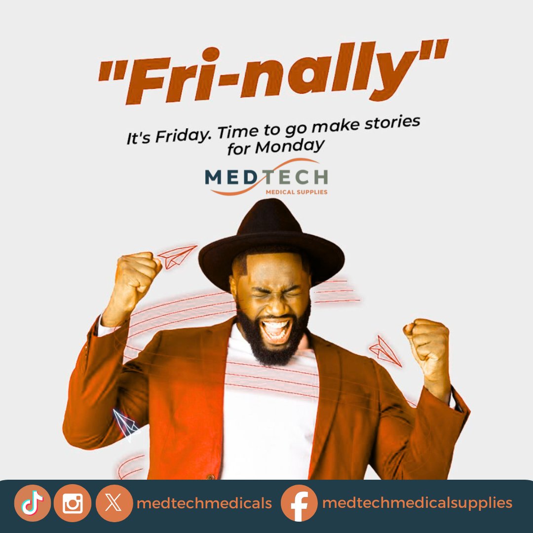 medtechmedicals's tweet image. Fri-nally, it’s Friday! 🎉

Time to go out, make memories, and create stories you’ll be proud to tell on Monday. Live it up! ✨

#TGIF #FinallyFriday #WeekendVibes #MakeMemories #FridayFeeling #GoodTimes #WeekendMood #LiveYourBestLife #MedTechMedicalSupplies #oluwa_judie