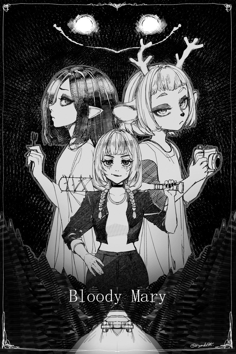 KeydoBurakai's tweet photo. I loved the pilot episode of #BloodyMary  and I wanted to make a #fanart

#studiowrong https://t.co/mGDHqZfaeu