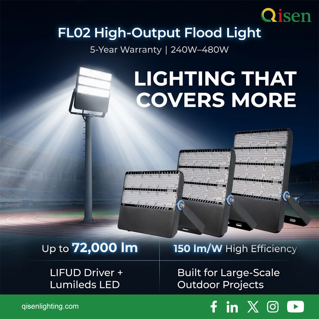 qisen_official's tweet image. Same output. Less lights.

✔ High output
✔ Fewer fixtures

That’s the difference.
🔗: qisenlighting.com

#LEDLighting #IndustrialLighting #FloodLight