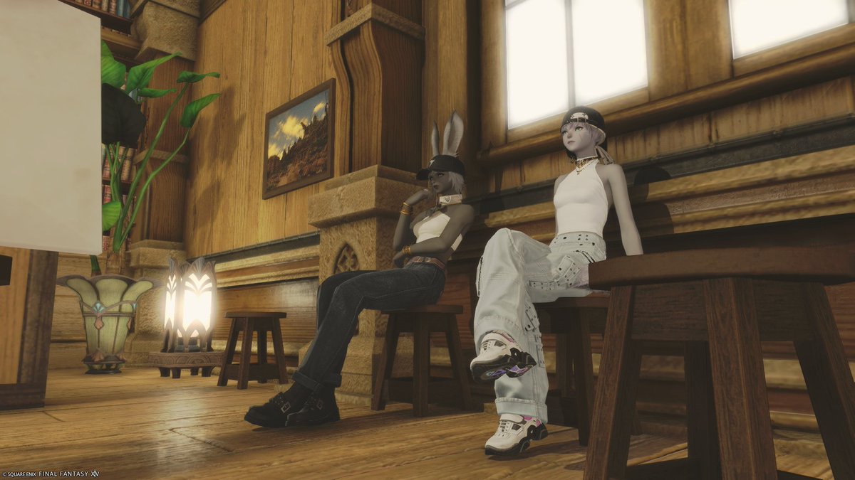 隣に灰肌メスッテさん来てくれてた！かわいい
 #AtelierFika_ff14