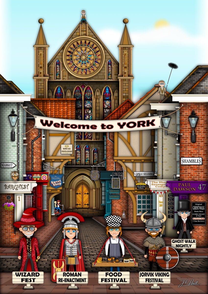 johnfhall's tweet photo. The Shambles and my https://t.co/8QS8zcYkSq interpretation of this wonderful street https://t.co/6IXG2JVgSM